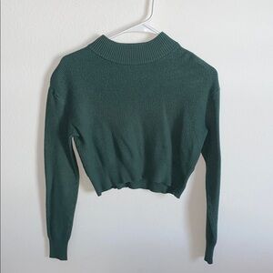 Green Ribbed Sweater